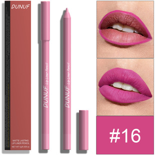 Make-up Cross-border DUNUF 23 Color Foam Lip Liner Color Velvet Matte Line Outline Lip Line Lip Pen