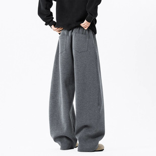 High Street Fashion Brand cleanfit Casual Pants Men's Spring and Autumn Dipper Pants Loose Straight All-match Wide-leg Long Pants