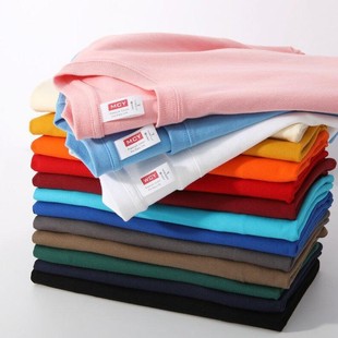 Short-sleeved cotton T-shirt Customized printing Logo advertising cultural shirt Loose short-sleeved staff overalls Group clothing Customized
