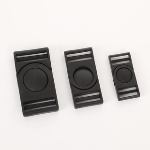 Factory wholesale plastic buckle webbing adjustment buckle safety eye word Japanese buckle quick release backpack bag rope buckle