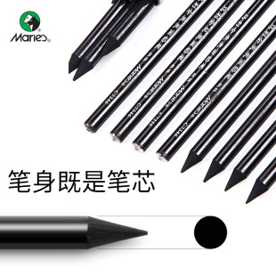 Marley charcoal brush full carbon charcoal pencil no wood soft full carbon pen full carbon sketch charcoal pen wholesale