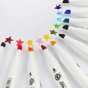 Bold marker pen 12/18/24/36/48/60/80 color watercolor pen painting double oily marker pen