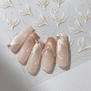 YITU Ant Figure Embossed Fishtail Nail Art Sticker Cartoon Solid Color Simple Ins Style Internet Celebrity Decorative Sticker YT520