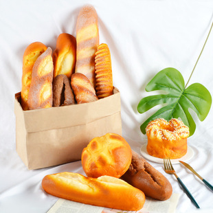 PU simulation dessert bread model fake baguette caterpillar bread decoration props model room window decoration ornaments