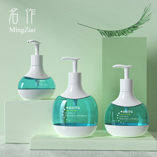 in stock 300ml Shoulder Luxury Lotion Bottle 400500ml Round Body Wash Skin Care Bottle Lotion Bottle