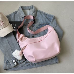 Oxford Cloth Bag Crossbody Bag Women's 2025 New Fashion Shoulder Bag Large Capacity Crossbody Class Commuter Dumpling Bag
