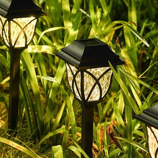 Cross border solar square street light outdoor waterproof led garden lawn floor insert light retro garden light
