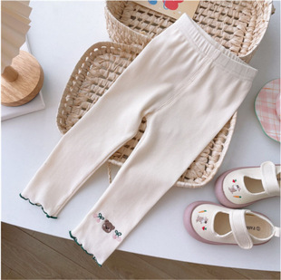 2025 Summer Thin Leggings for Baby Girls New Style Girl's Pants Outer Wear Children's All-match Casual New Products