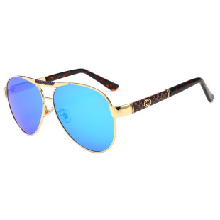 New color-changing polarized sunglasses men's retro fishing sunglasses metal glasses day and night sunglasses 10008