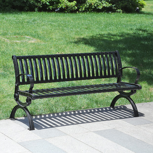 Park chair outdoor garden cast iron leisure chair residential property double seat courtyard outdoor bench manufacturers wholesale