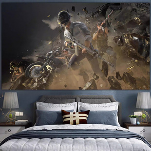 Peace Elite Jedi Survival Eat Chicken Wall Cloth ins Background Cloth Internet Celebrity Electronic Competition Room Internet Cafe Decoration Hanging Cloth