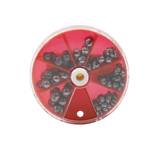 Hunting high bite lead suit 135 open lead pendant fishing counterweight rock fishing fishing road Asian lead pendant boxed cross-border fishing gear