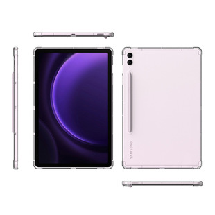 Применимо Samsung S9FE плоский чехол для защиты от падения четыре угла подушки безопасности прозрачный S9FE X510 X616 2024