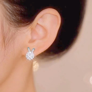 S925 Silver Needle Beautiful Pearl Bow Girl Earrings Elegant Geometric Earrings Stylish Trendy Earrings