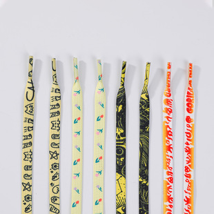 23 new spot tie dye matching ABC series shoelaces AJ1AF1 Air Force One DUNK men's and women's shoelaces