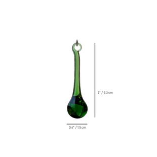 Brushed Water Drop Pendant 53mm True Color Crystal Glass Round Head Glossy Water Drop Pendant Jewelry Accessories 7180