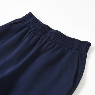 Fat Kids Grey Sports Pants Boys' Plus Size Loose School Pants Children's School Uniform Pants navy blue for Primary School Students