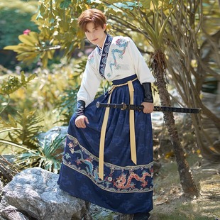 Hanfu мужская одежда Китайский стиль боевых искусств фехтовальщик древний стиль студенческий костюм мужской костюм красивый большой размер мужской костюм