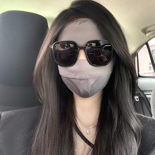 Summer full-face sunscreen face Gini mask women's anti-ultraviolet driving breathable sunshade eye protection angle ice silk mask