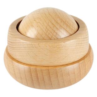 Solid wood hand-held rolling ball press rolling tendons kneading abdominal muscles relaxing shoulder neck waist back fascia ball massage exercise