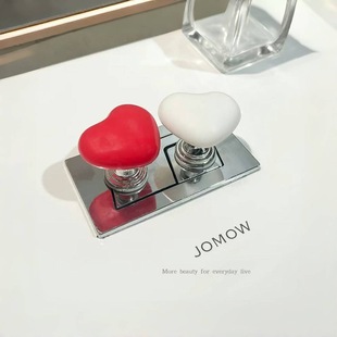 Toilet Press Button Heart-shaped Accessories Long Nail Shop Special Universal Flush Switch to Extend Toilet Sitting