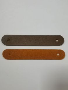 Direct PU leather data cable earphone cable leather cable tie power cord leather tag custom trademark leather buckle