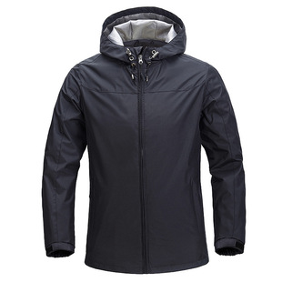 Spring Autumn Winter Rush Clothes Men's Thin Hooded Windbreaker Coat Windproof Waterproof Outdoor Men's Tactical Soft Shell Clothing Trendy