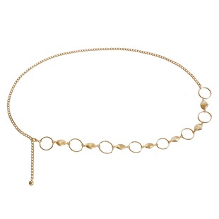 European and American Cross-border Jewelry Simple Metal Ring Chain Waist Chain Female Personalized Ocean Style Metal Shell Body Chain