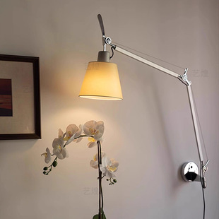 Итальянский Artemide Tolomeo, коромысло, выдвижной дизайнерский кабинет, спальня, прикроватный настенный светильник для чтения средней старинной стены