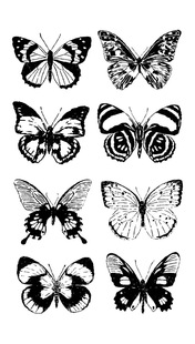 Cross-border simulation butterfly tattoo stickers sexy female tattoo stickers disposable waterproof tattoo scar cover in stock