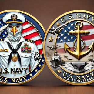 U.S250th Anniversary Veteran's Tribute Eagle Coin Памятные монеты ветеранов
