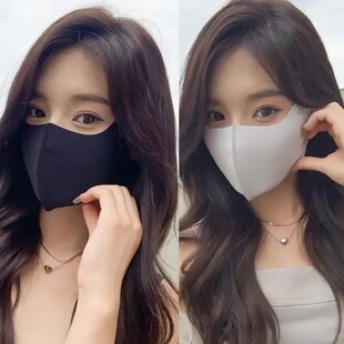[Eye Angle Ice Silk Mask] High Color Value Sunscreen Women's 3D Stereo Sunshade UV Protection Summer Mask Lightweight