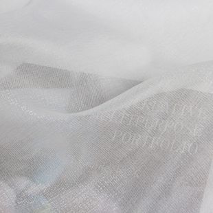 Bark Wrinkled Organza Han Dynasty Horse Face Skirt Embroidered Printed Base Fabric National Style Glossy Surface