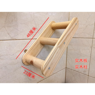 Wall-Mounted Solid Wood Cat Tree with Climbing Frame, Wall Ladder, Space Capsule Cat Nest, Scratching Post, Wall Jumping Platform, Climbing Post