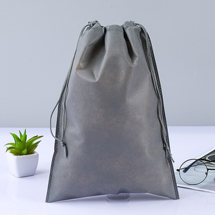 Non-woven drawstring bag shoe bag shoes toy building blocks dustproof storage bag bag closed drawstring bag in stock printed LOGO