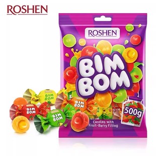 Ukraine such as victory ping pong fruit sandwich hard candy 500g * 12 packs of annual gifts candy snacks