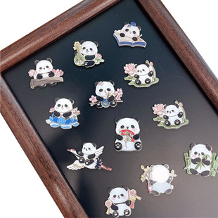 Panda National Tide Cute Refrigerator Sticker Decorative Magnetic Sticker for Children Gift Cute Fun Sticker Chinese Style Sticker