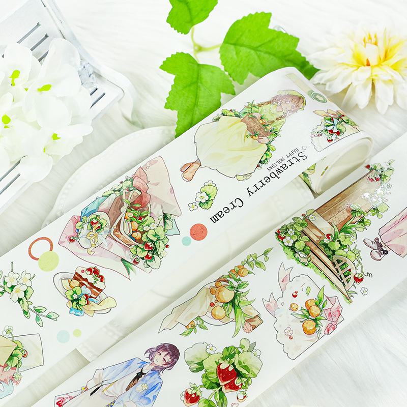 Customizable Vintage-Style Character Washi Tape Supports Modification and Labeling, DIY Collage, Modern Salt-Style Washi Tape