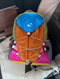 Niche Design Rainbow Color Contrast Backpack Outdoor Leisure Hiking Bag Men's Multifunctional Travel Backpack Women's Riding Bag