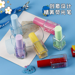 Creative Exquisite Highlighter Students Use Color Stroke Key Marker High Color Value Stationery Three-dimensional Pen Hand Account Pen