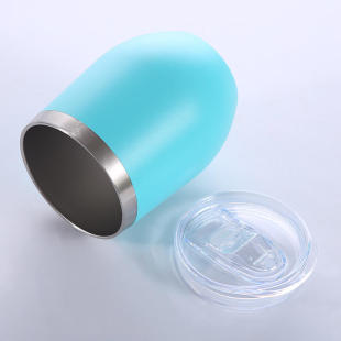 Swig Egg Cup Cross-Border Export Amazon 304 Stainless Steel Creative U-Shaped Red Wine Thermos Cup Big Belly Creative Cup