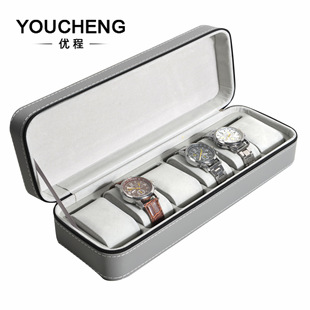 Spot wholesale watch box watch zipper bag Portable 2 4 8 watch storage bag pu watch box