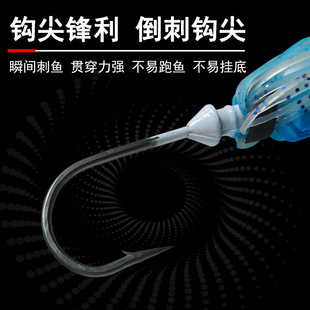 Cross-border Hot Selling Beard Luya Bait with Silicone Skirt Noise Sequin Anti-hanging Composite Rotating Sequin Fake Bait