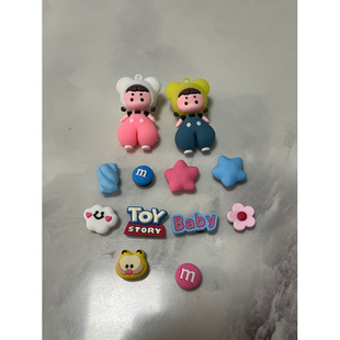 New Cartoon Cute DIY Hole Shoes Accessories Accessories Creative Removable Stereo Shoes Flower Buckle Shoes Decorative Buckle