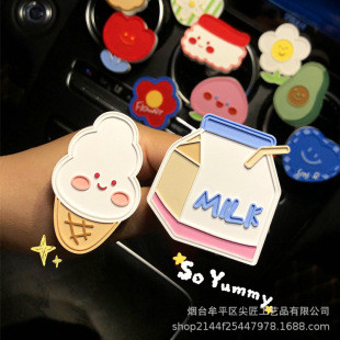 INS Internet celebrity car air outlet aromatherapy cute cute facial expression car interior decoration fragrance car interior supplies for women