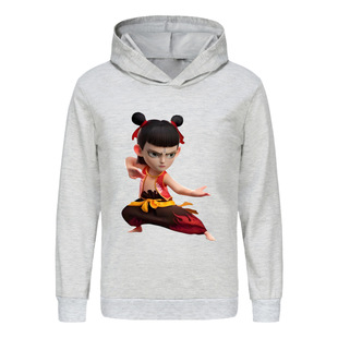 Children's sweater hoodie trousers suit 4193