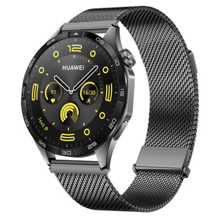 Suitable for Huawei Gt4/5 Steel Strap Two-Section Double Magnetic Milanese Strap Samsung Xiaomi Watch54Pro