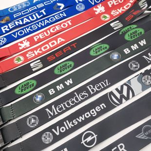 European logo car logo long hanging rope chest card neck key mobile phone work card pendant cross-border foreign trade hot sale