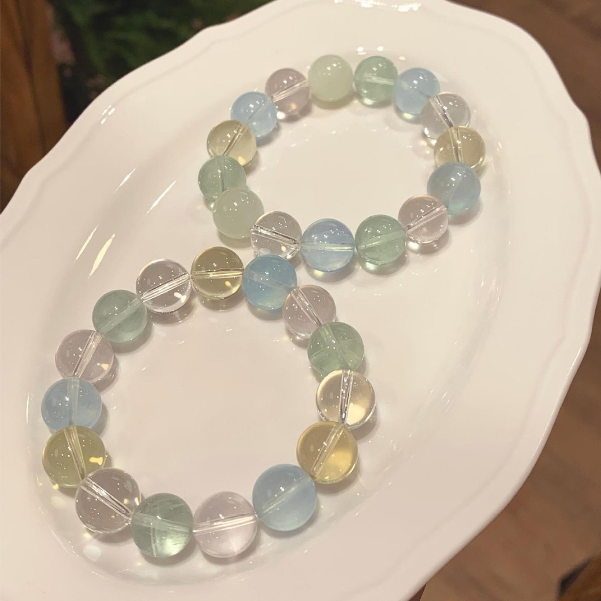 [Colorful Summer] Natural Dopamine Crystal Bracelet Fresh Multi-Gemstone Bracelet Lemon Crystal Amethyst Aquamarine