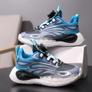 New Single Net Breathable Boys' sneaker Swivel Buckle Explosive Lightweight Non-slip Student sneaker Casual Children's Shoes
